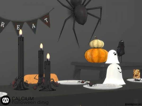  The Sims Resource: Calcium Halloween Dining by wondymoon