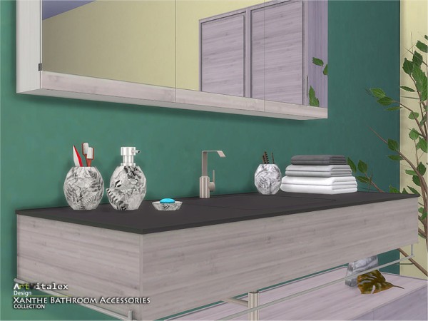  The Sims Resource: Xanthe Bathroom Accessories by ArtVitalex