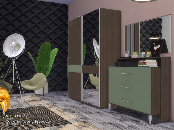  The Sims Resource: Quentin Young Bedroom by ArtVitalex