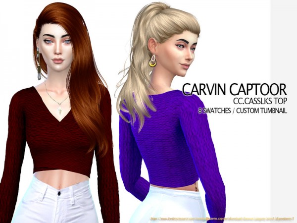  The Sims Resource: Casslks top by carvin captoor