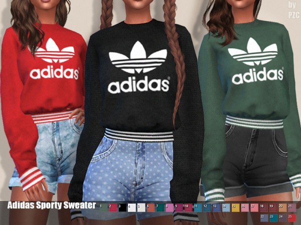  The Sims Resource: Set Mabel Jeans and Sporty Sweater by Pinkzombiecupcakes