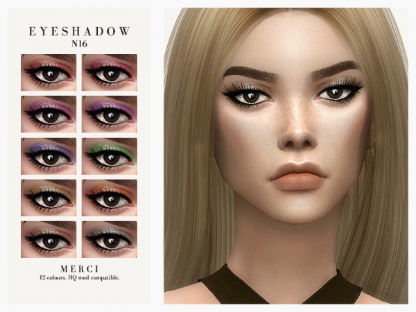  The Sims Resource: Eyeshadow N16 by Merci