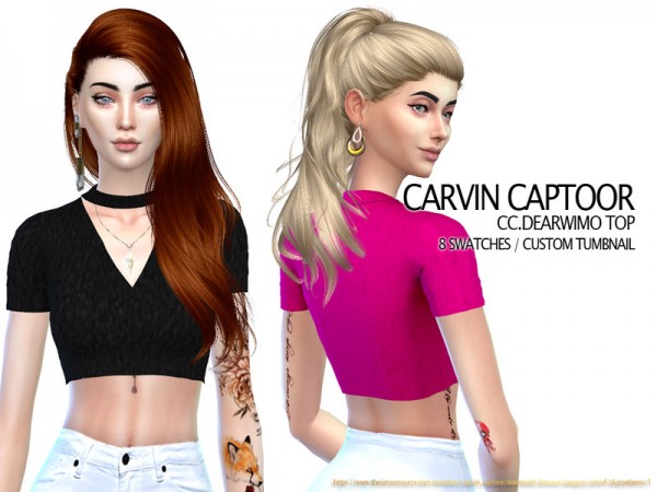  The Sims Resource: Dearwimo top by carvin captoor