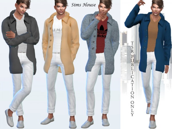  The Sims Resource: Mens coat winter by Sims House