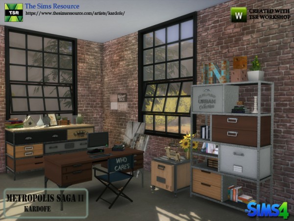  The Sims 4 Xelenn: Metropolis Saga II   Industrial Studio by kardofe