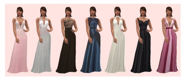  Sims 4 Sue: Slyds flared gown dress