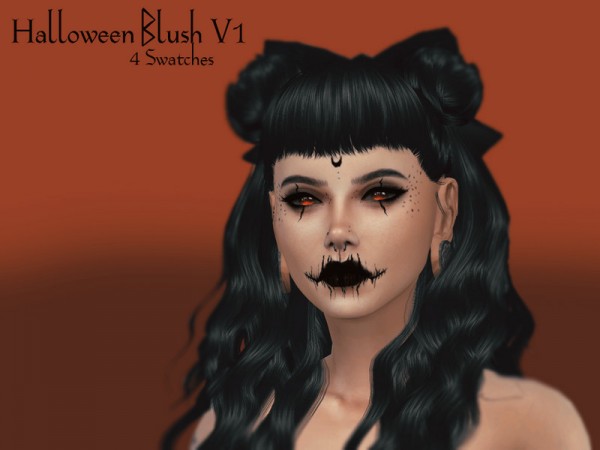  The Sims Resource: Halloween Blush V1 by Reevaly