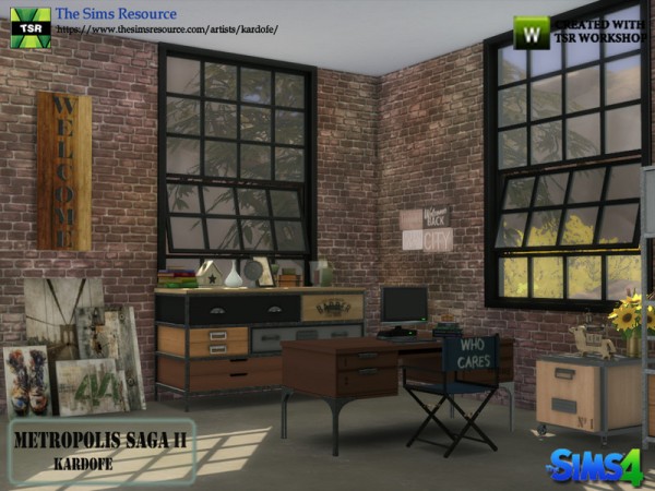  The Sims 4 Xelenn: Metropolis Saga II   Industrial Studio by kardofe