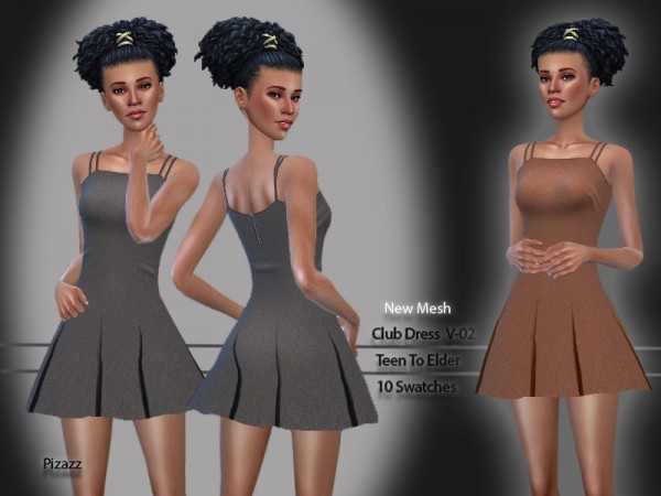  The Sims Resource: Club Dress V 02 by pizazz