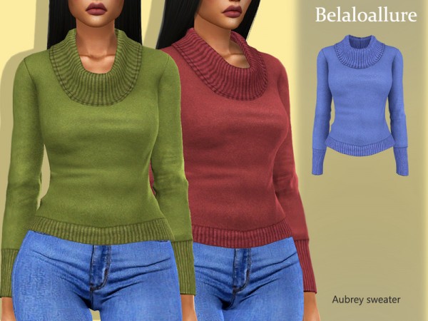  The Sims Resource: Aubrey sweater by belal1997