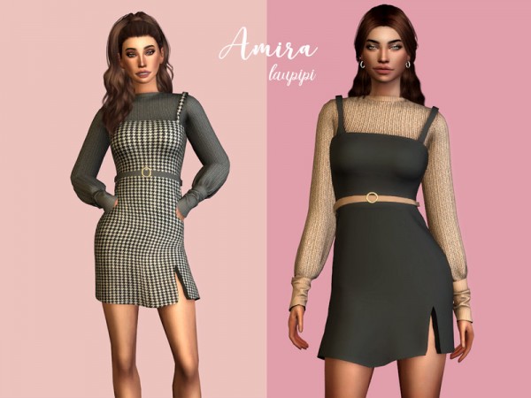  The Sims Resource: Amira Dress by laupipi