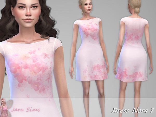  The Sims Resource: Dress Nora 1 by Jaru Sims