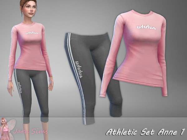  The Sims Resource: Athletic Set Anne 1 by Jaru Sims