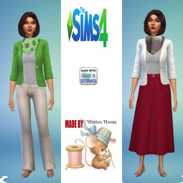  Affinity Sims: Kitchens Blazer and Scarf