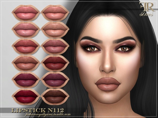 The Sims Resource: Lipstick N112 by FashionRoyaltySims