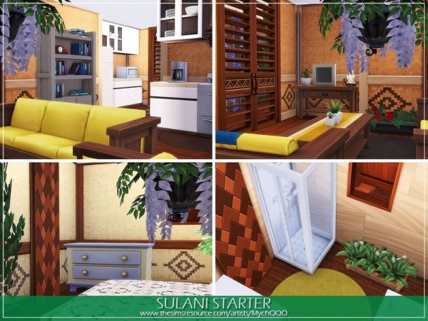  The Sims Resource: Sulani Starter Home by MychQQQ