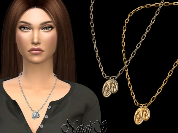  The Sims Resource: Double locket on a chain by NataliS