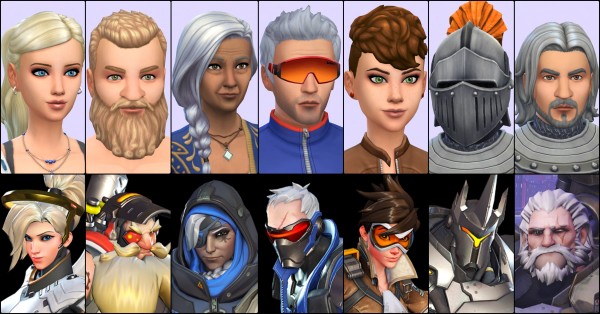  Mod The Sims: Overwatch Save File by LaLuvi