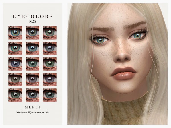  The Sims Resource: Eyecolors N25 by Merci