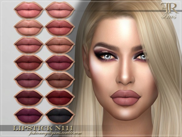  The Sims Resource: Lipstick N111 by FashionRoyaltySims