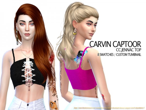  The Sims Resource: JennaC top KL by carvin captoor