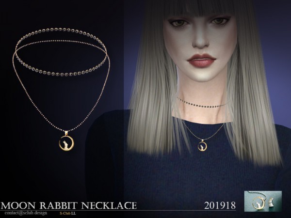  The Sims Resource: Necklace 201918 by S Club