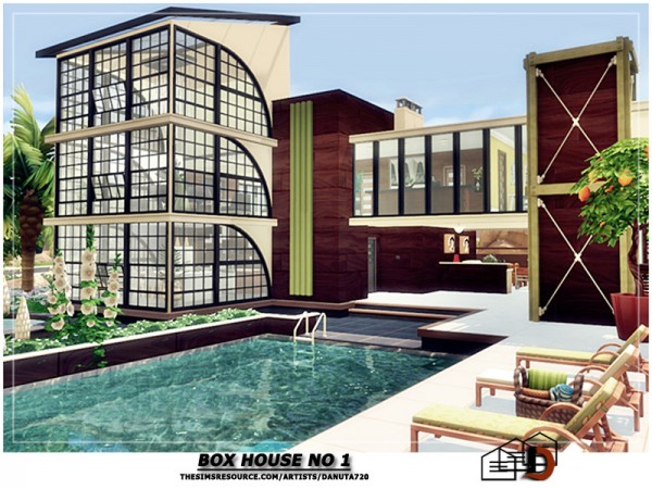  The Sims Resource: Box House No 1 by Danuta720