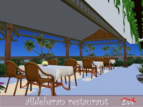  The Sims Resource: Aldebaran Fine restaurant by evi