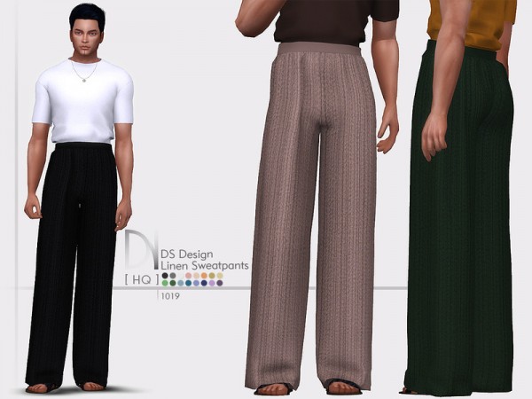  The Sims Resource: Design Linen Sweatpants by DarkNighTt