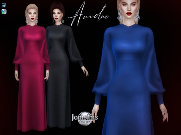  The Sims Resource: Amdae dress by jomsims