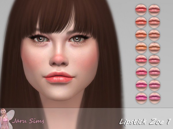 The Sims Resource: Lipstick Zoe 1 by Jaru Sims