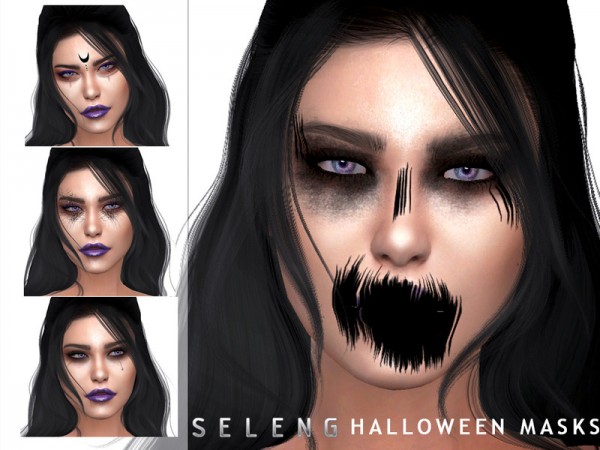  The Sims Resource: Halloween Masks by Seleng