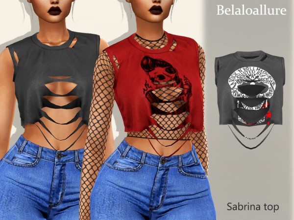  The Sims Resource: Sabrina top by belal1997