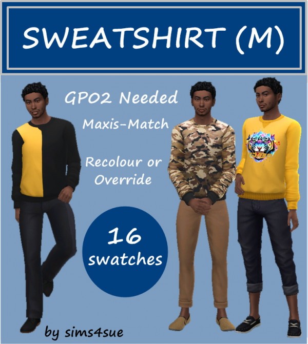  Sims 4 Sue: Sweatshirt