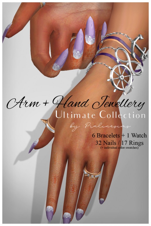  Praline Sims: Arm and Hand Jewelery