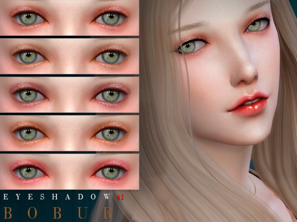  The Sims Resource: Eyeshadow 41 by Bobur