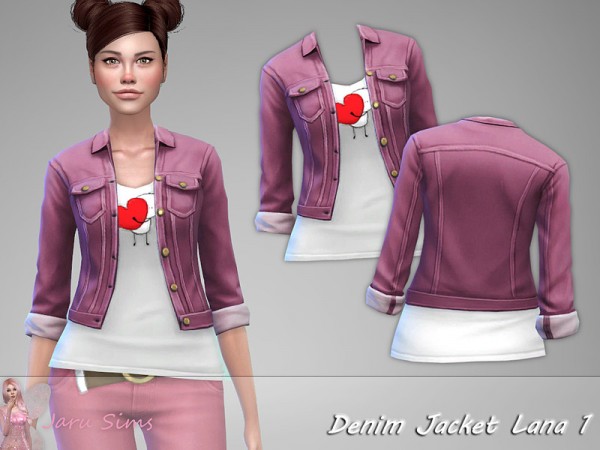  The Sims Resource: Denim Jacket Lana 1 by Jaru Sims