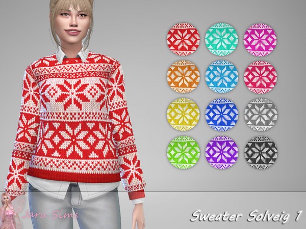  The Sims Resource: Sweater Solveig 1 by Jaru Sims