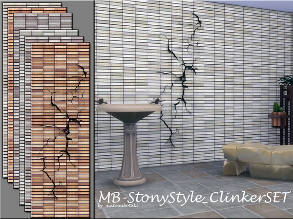 The Sims Resource: Stony Style Clinker Set by matomibotaki
