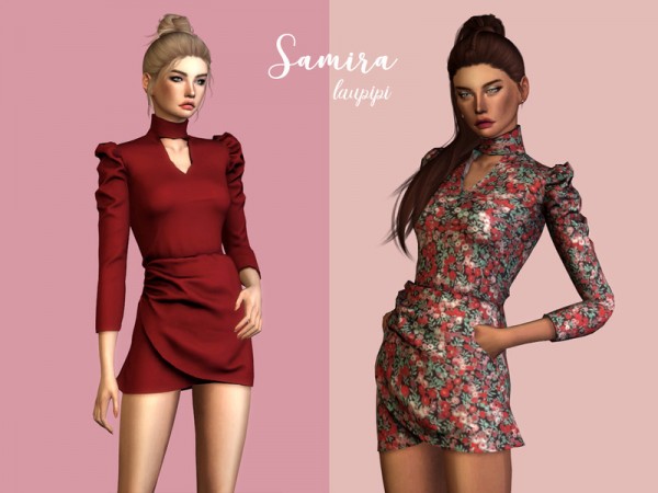  The Sims Resource: Samira Dress by laupipi