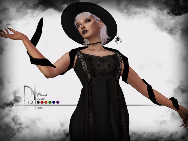  The Sims Resource: Wicca Scarf by DarkNighTt