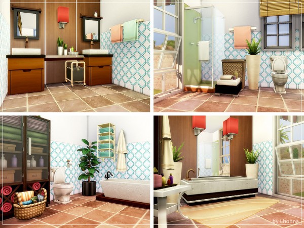  The Sims Resource: Bougainvillea Cottage House by Lhonna