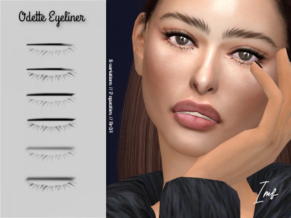  The Sims Resource: Odette Eyeliner N.57 by IzzieMcFire