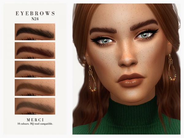  The Sims Resource: Eyebrows N24 by Merci