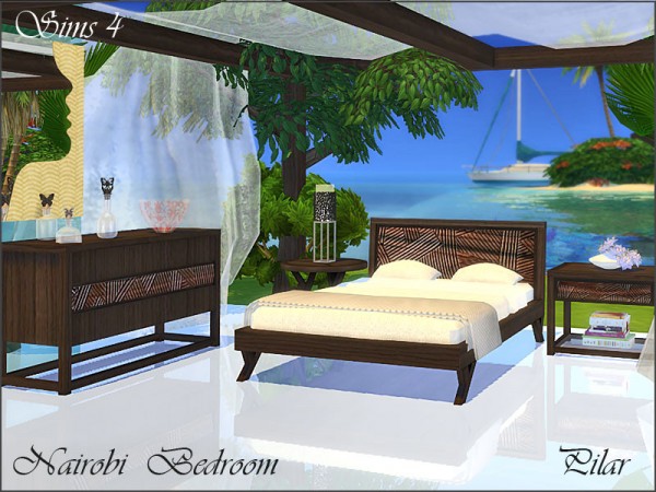  The Sims Resource: Nairobi Bedroom by Pilar