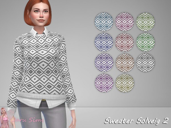  The Sims Resource: Sweater Solveig 2 by Jaru Sims