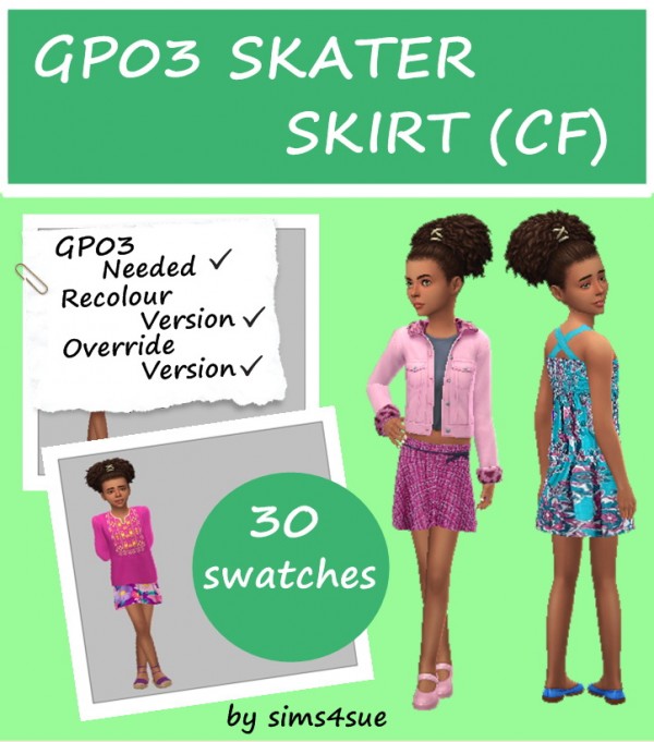  Sims 4 Sue: Skater Skirt