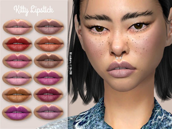  The Sims Resource: Kitty Lipstick N.210 by IzzieMcFire