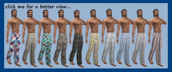  Sims 4 Sue: Pajamas Bottom