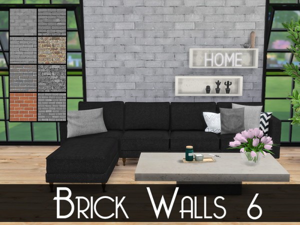  Models Sims 4: Brick walls